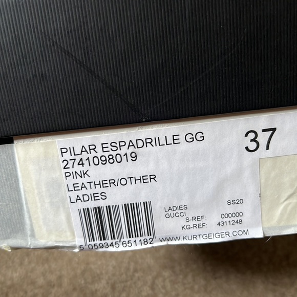 Gucci GG Marmont Matelassé Chevron Espadrilles in Rose Pink - Size 37 - Picture 8 of 8